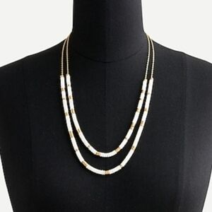 J.Crew Necklace Layered Chevron Beaded